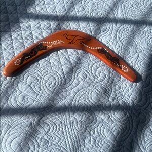 Australian Boomerang with Kangaroo Design